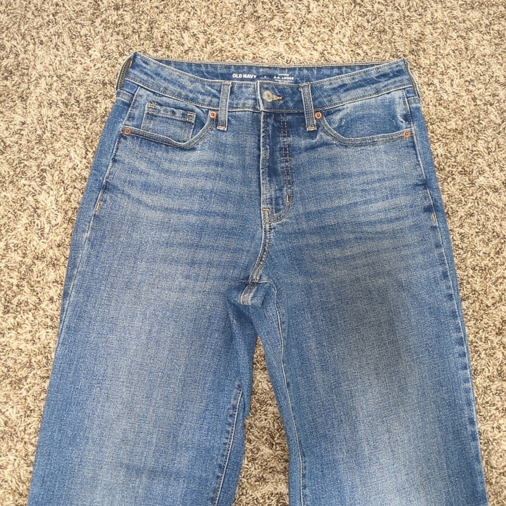 Old Navy O.G. Loose medium blue Courtney high rise jeans - Picture 5 of 13